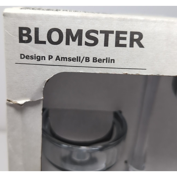 IKEA Blomster 3 Piece Candle Holder Set Clear Glass 901.674.39 Amsell Berlin NEW - Picture 4 of 4